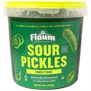 Flaum Sour Pickles Family Pack, 52 Oz