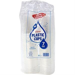 Perfection 7 Oz Clear Plastic Cups, 100 Ct