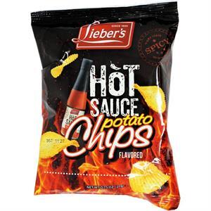 Lieber's Hot Sauce Flavored Potato Chips, 0.75 Oz