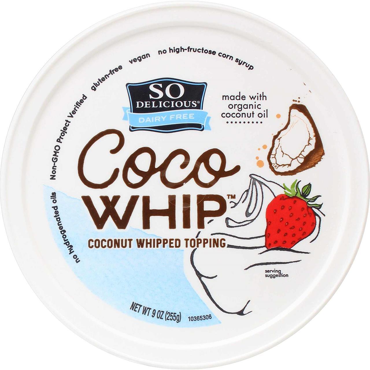 So Delicious Dairy Free Coconut Whipped Topping, 9 Oz