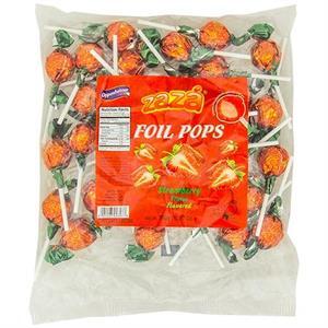 Zaza Foil Pops, Strawberry Flavor, 13.97 Oz