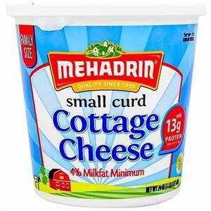 Mehadrin Small Curd Cottage Cheese 4% Milkfat Minimum, 24 Oz