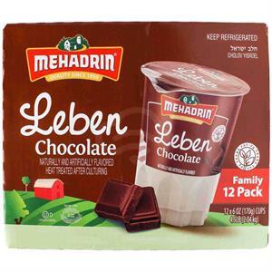Mehadrin Chocolate Leben 6 Oz, 12 Pk