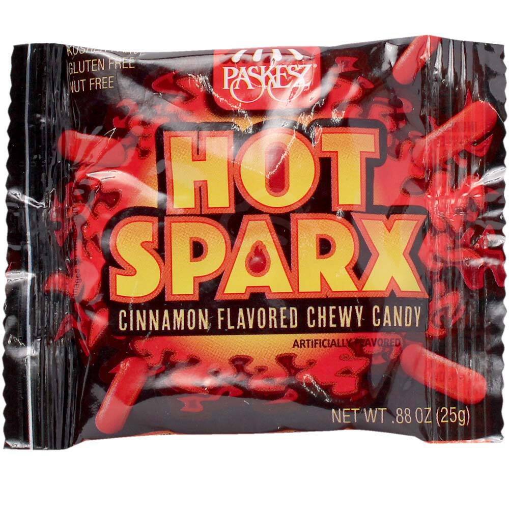 Paskesz Hot Sparx Cinnamon Flavored Chewy Candy, 0.88 Oz
