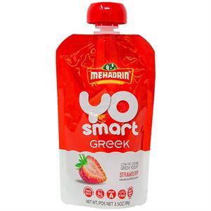 Mehadrin Yo Smart Greek Strawberry Yogurt, 3.5 Oz
