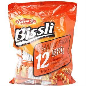 Osem Bissli Bbq 12 Flavored Wheat Snack 1.23 Oz, 12 Ct