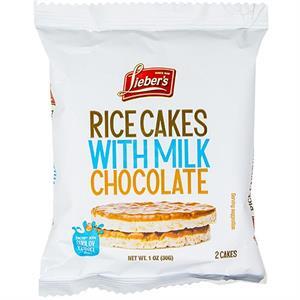 Lieber's Rice Cakes With Milk Chocolate, 2 Ct, 1 Oz
