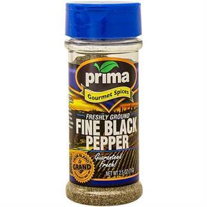 Prima Fine Black Pepper, 2.5 Oz