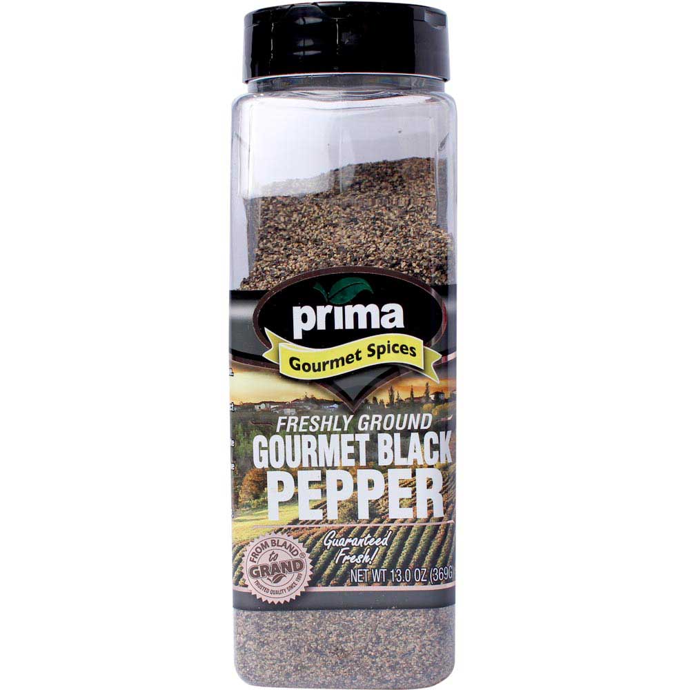 Prima Freshly Ground Gourmet Black Pepper, 13 Oz