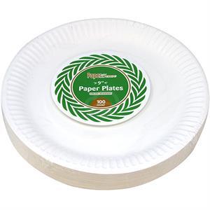 Paper House 9" Paper Plates, 100 Ct