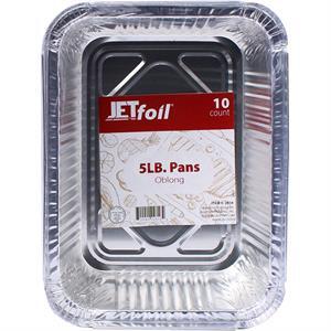 Jet Foil 5Lb Oblong Pan, 10 Ct