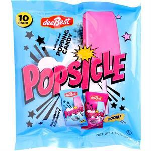 DeeBest Popsicle  Lollipop & Popping Candy, 10 Pk, 4.2 Oz