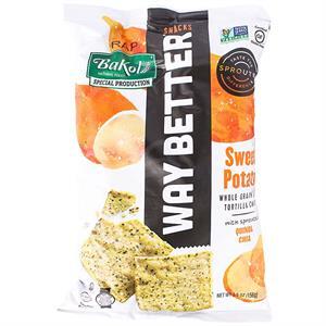 Way Better Snacks Sweet Potato Corn Tortilla Chips With Sprouted Quinoa & Chia, 5.5 Oz