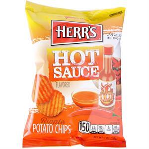 Herr's Hot Sauce Flavored Potato Chips, 1 Oz