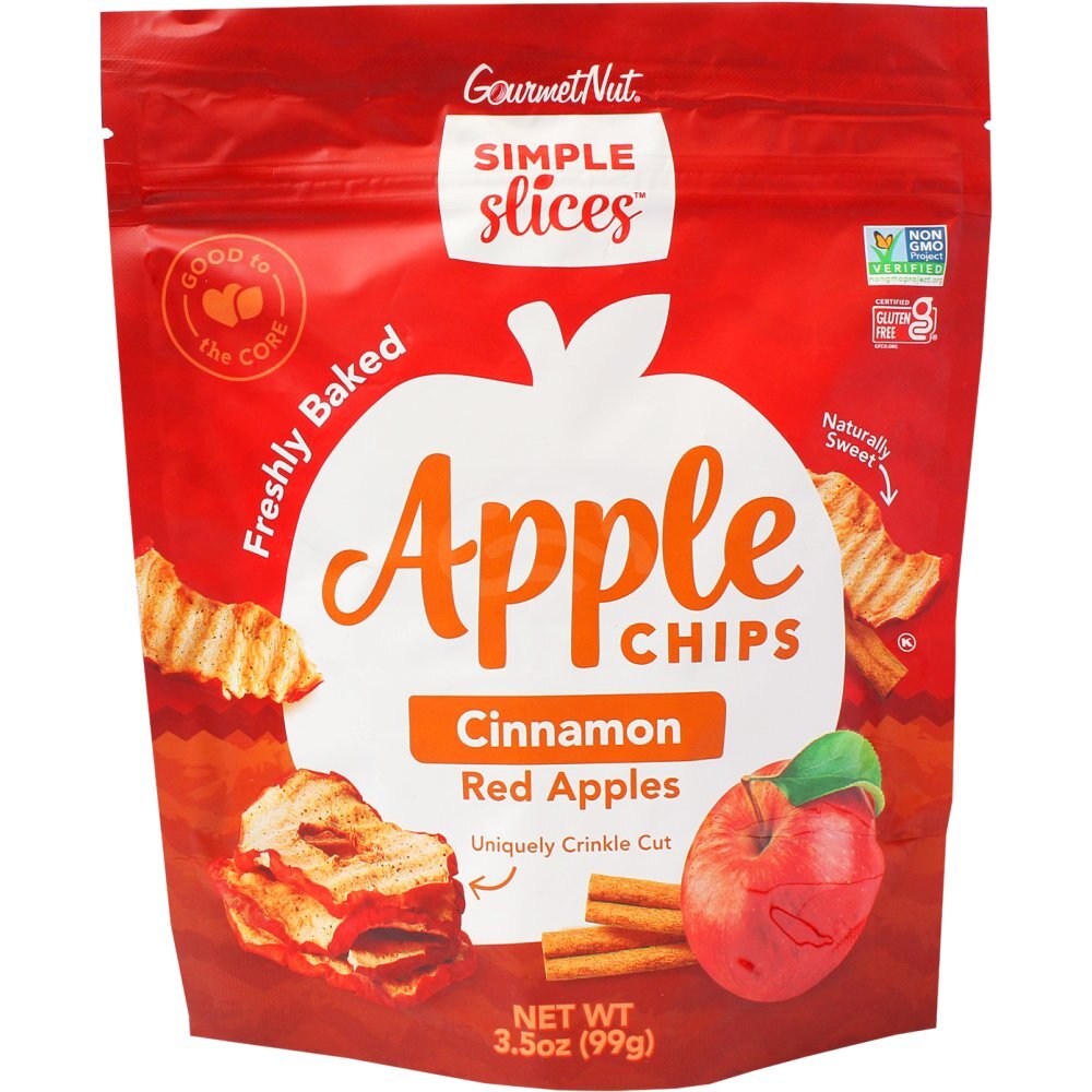 Simple Slices Apple Chips With Cinnamon, 3.5 Oz