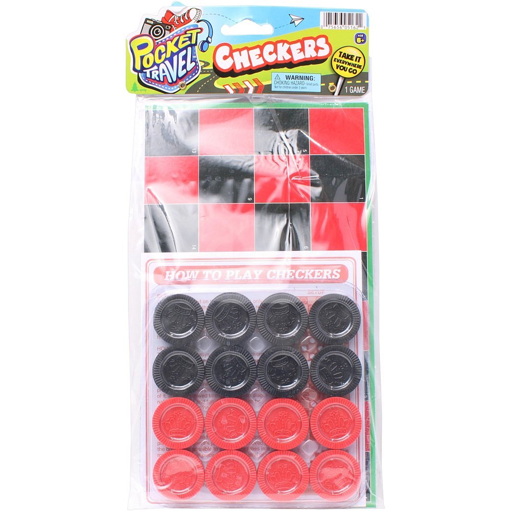 Pocket Travel Checkers Game