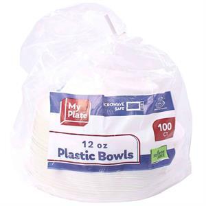 My Plate 12 Oz Plastic Bowl, 100 Ct