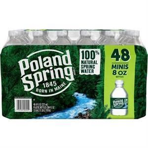 Poland Spring 100% Natural Spring Water 8 Oz, 48 Bottles