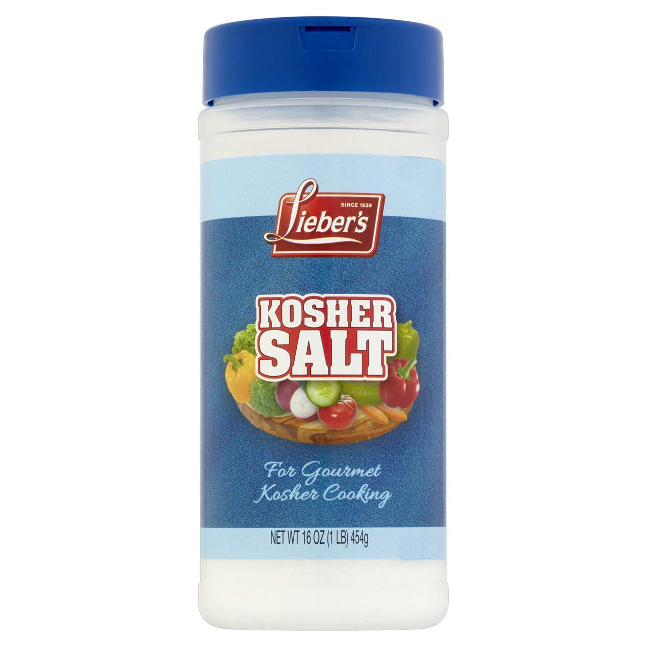 Lieber's Kosher Salt, 16 Oz
