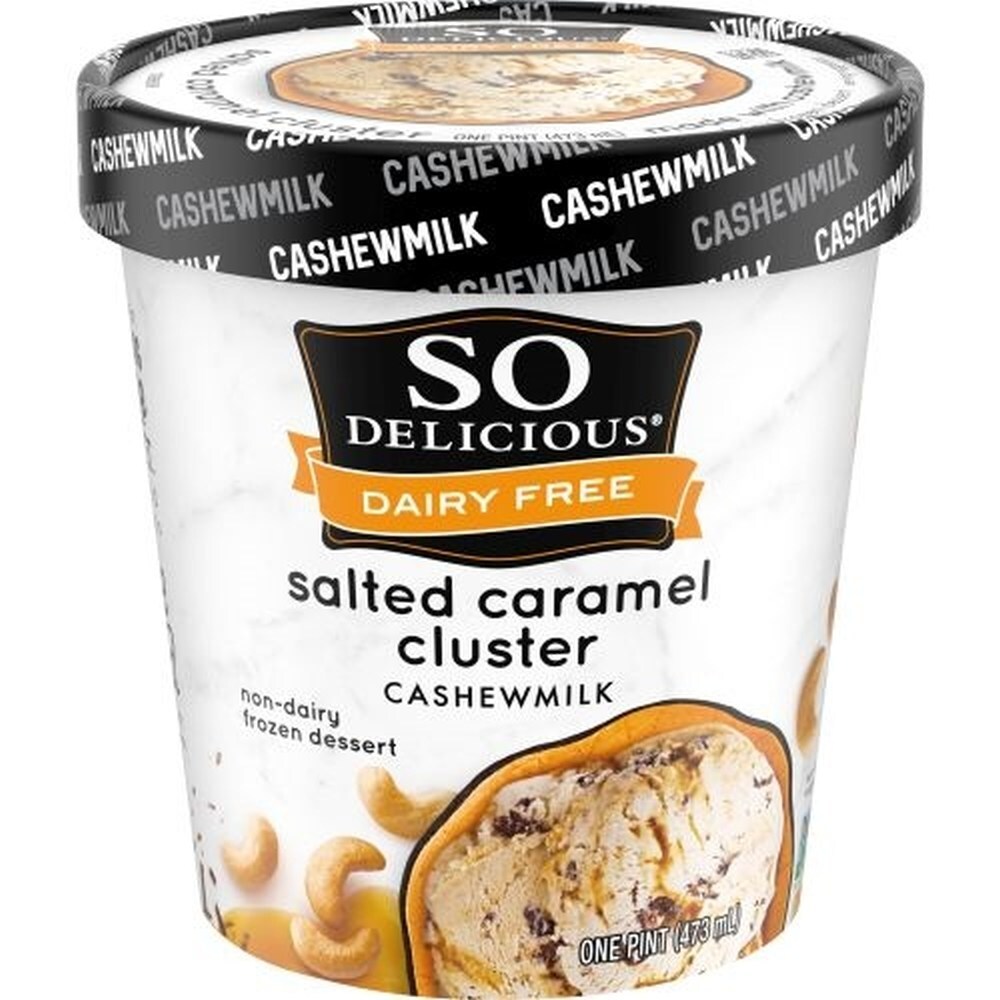 So Delicious Cashewmilk Salted Caramel Cluster Non-Dairy Frozen Dessert, 1 Pt