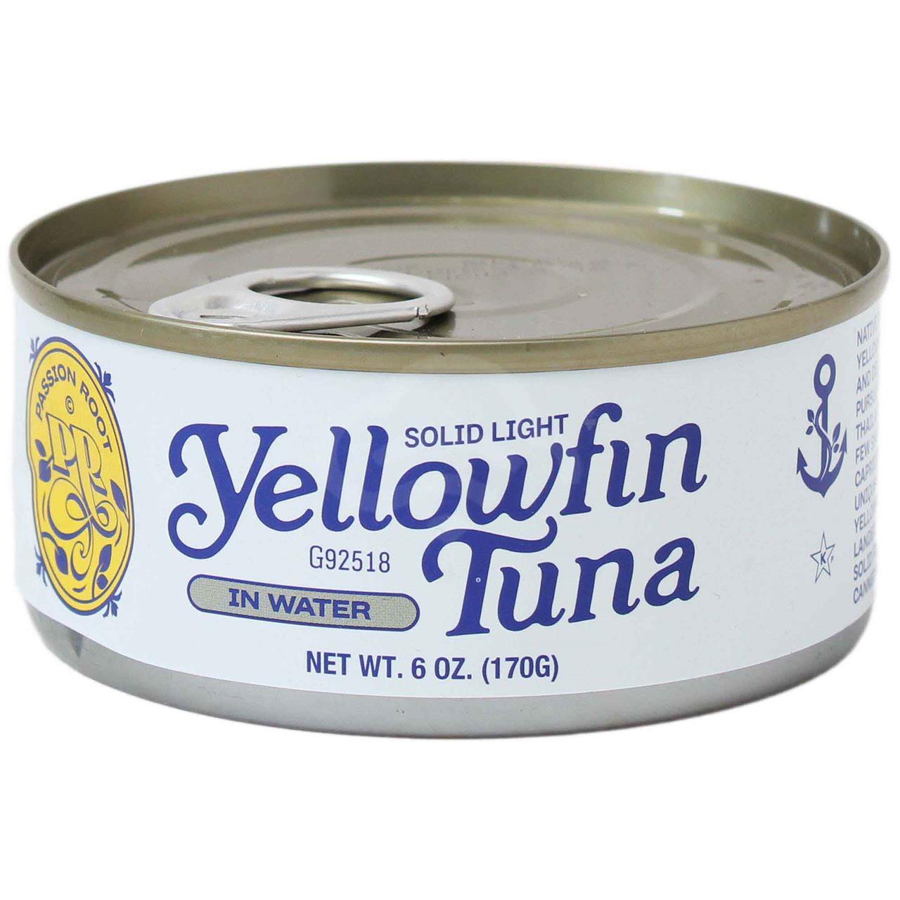 Passion Root Solid Light Yellowfin Tuna In Water, 6 Oz
