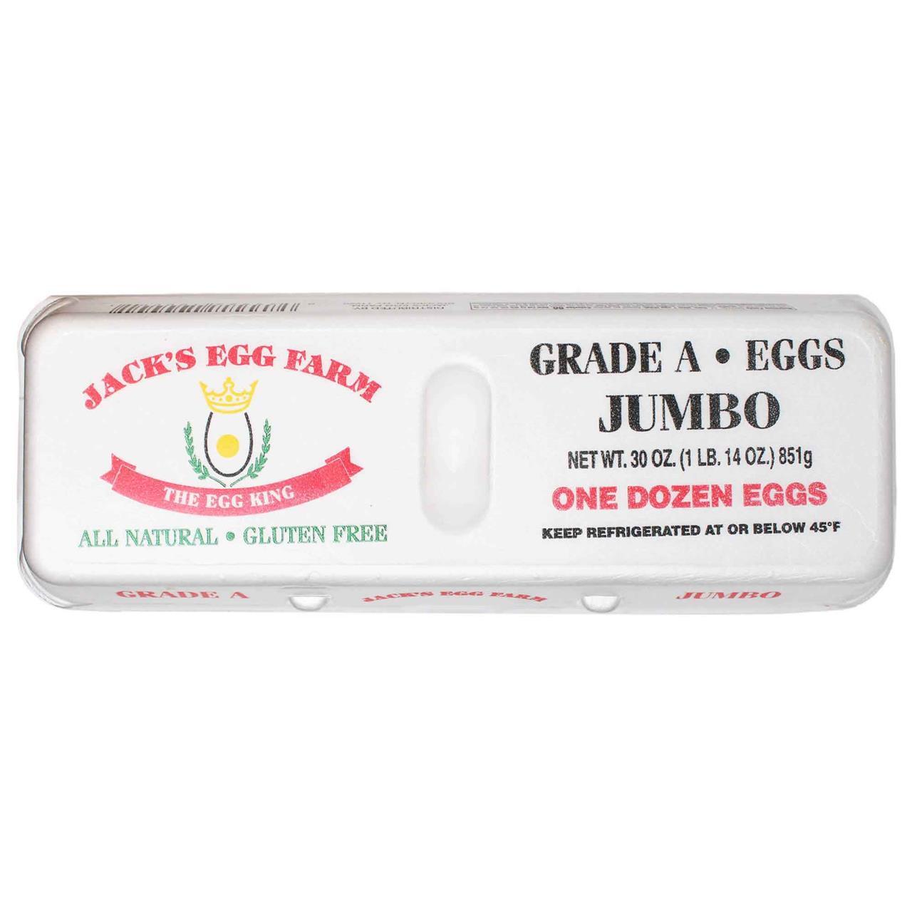 Jack's Egg Farm Grade A Jumbo Eggs, 1 Dozen
