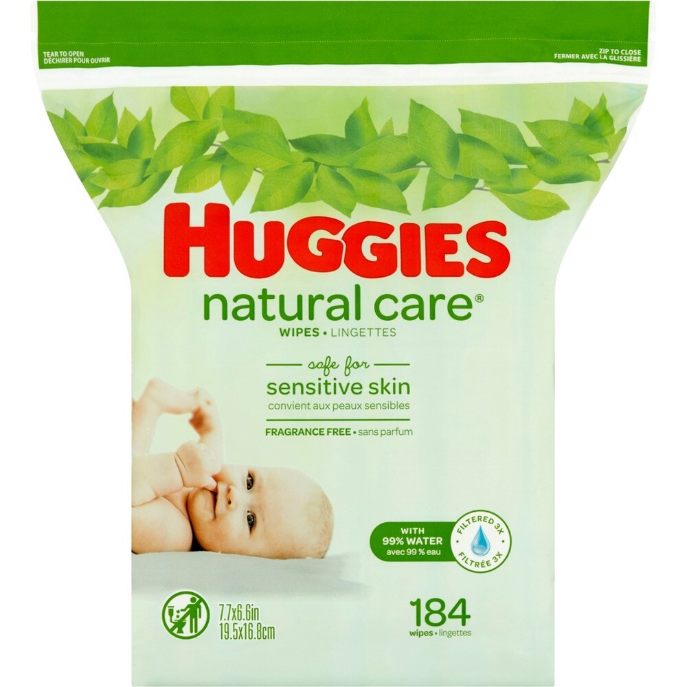 Huggies Natural Care Refill Wipes, 184 Ct