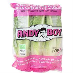 Andy Boy Romaine Hearts Lettuce, 3 Pcs