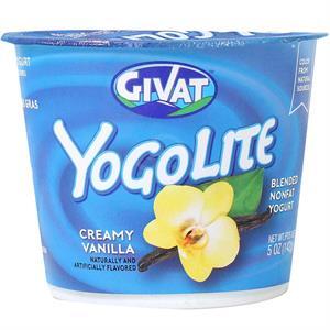 Givat Yogolite Creamy Vanilla Blended Nonfat Yogurt, 5 Oz